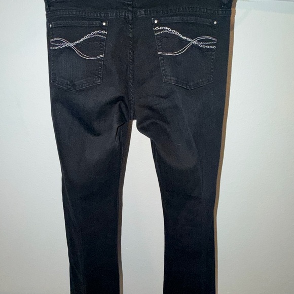 Vintage White House Black Market NOIR Jeans Size 12 - Picture 3 of 7